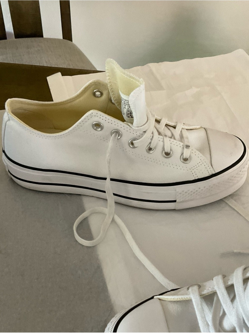 Converse Chuck Taylor All Star Platform White size 9 - Picture 13 of 16